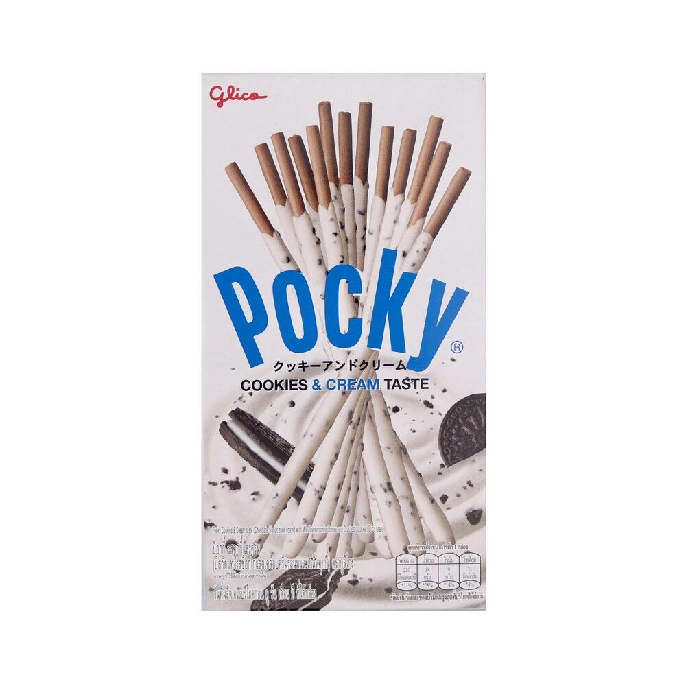 Glico Pocky Biscuit Cookies & Cream Flavour - 45g