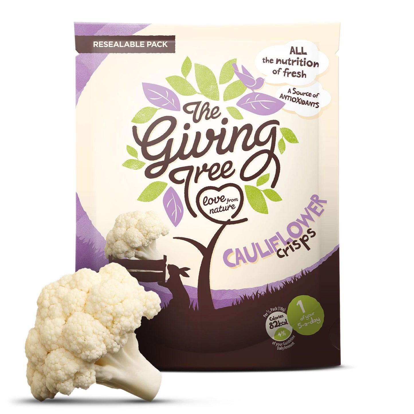 The Giving Tree Vaccum Fried Cauliflower Crisps 36g