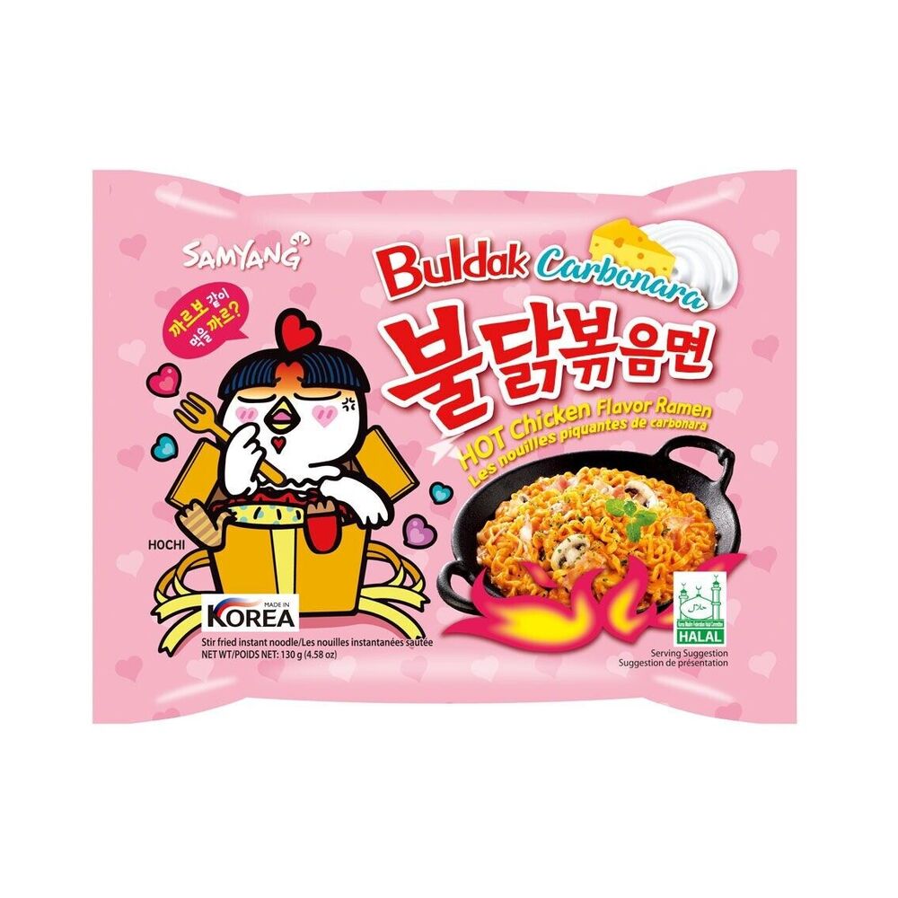Samyang Carbonara hot spicy chicken ramen 130g
