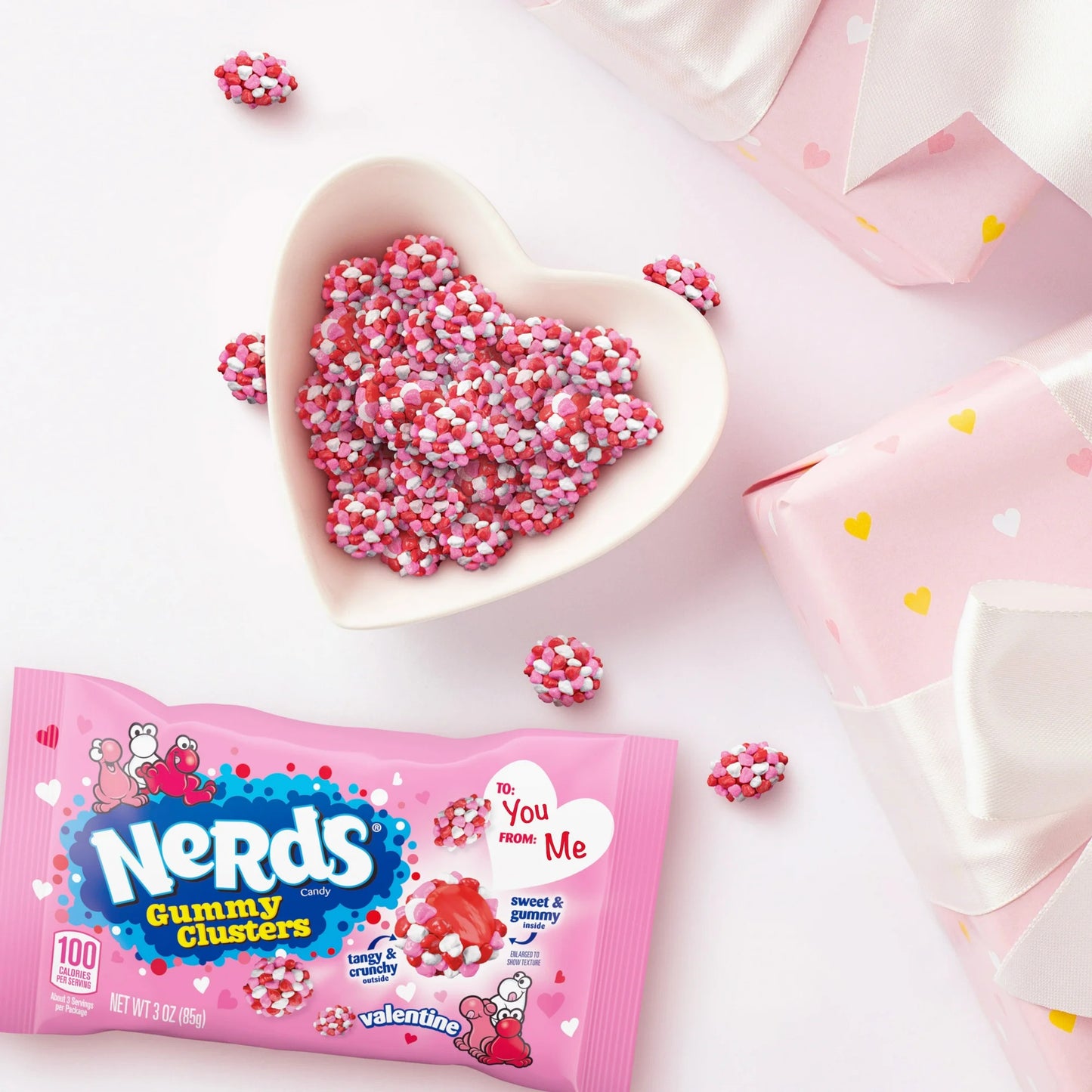 NEW! Nerds Gummy Clusters Valentine Limited Edition I 3oz (85g)