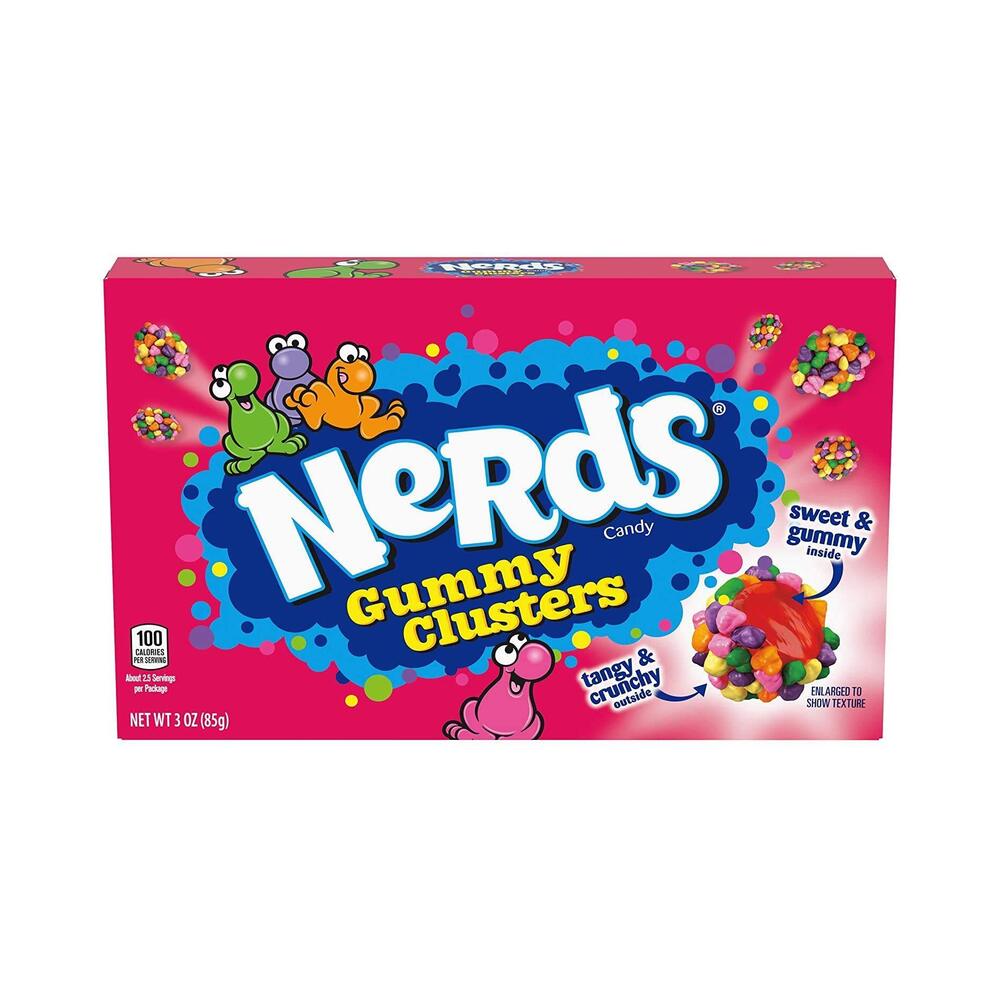 Nestle Nerds Clusters Gummy Rainbow Theater Box 3oz (85g)