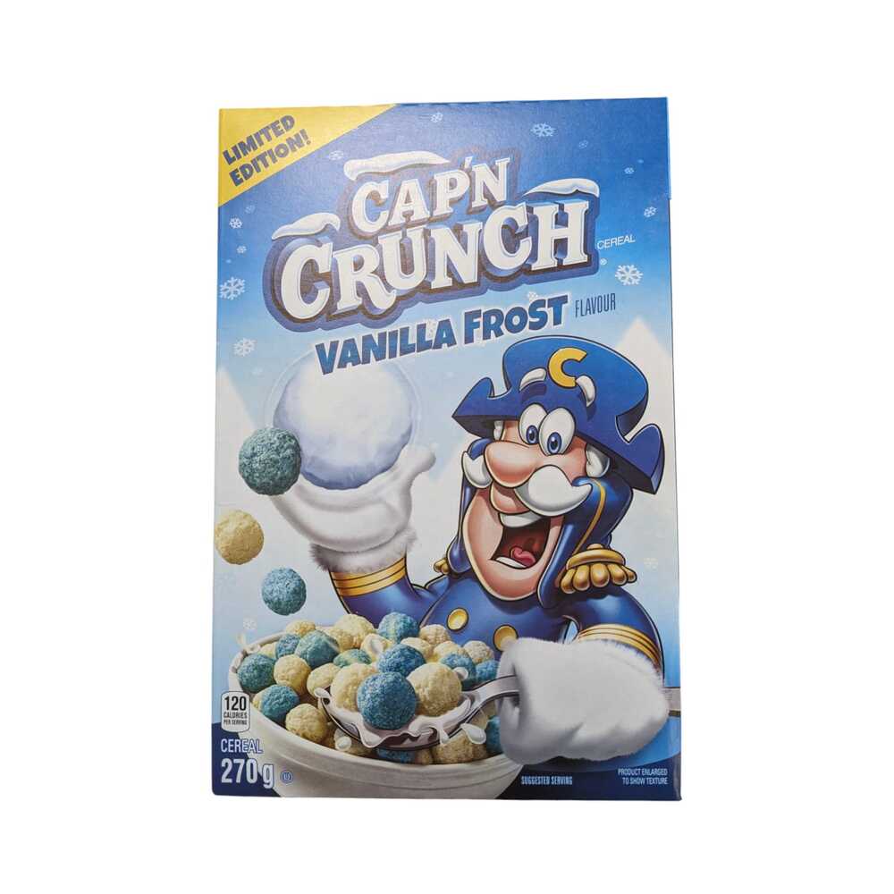 Cap'n Crunch Arctic Crunch Vanilla Frost Breakfast Cereal 270g