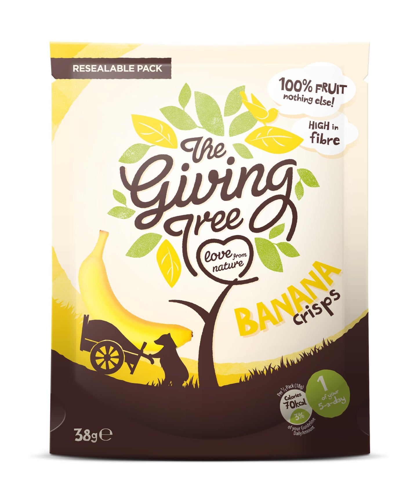 The Giving Tree Freeze Dried Banana Crisps 38g