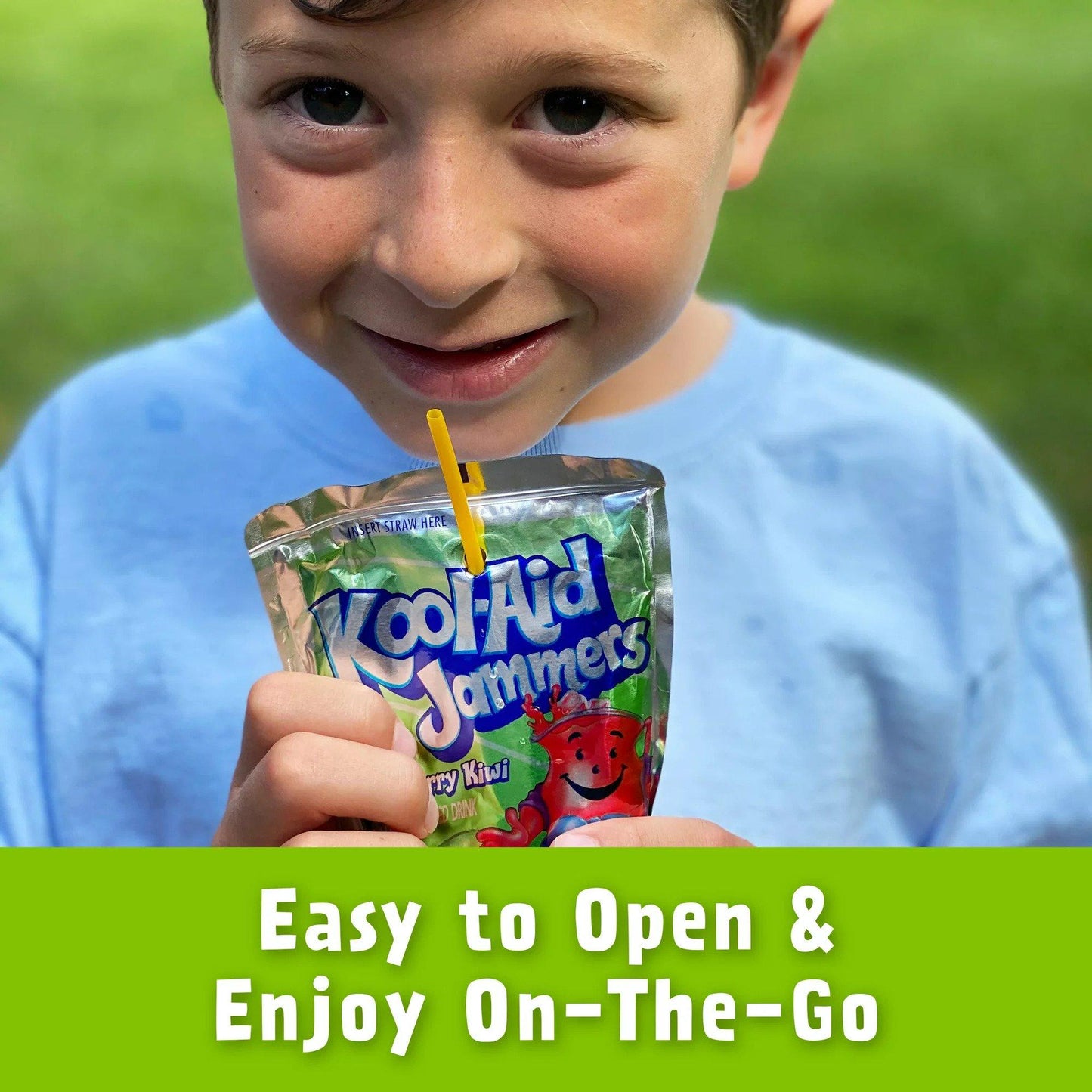 Kool Aid Jammers Strawberry Kiwi (6oz) 177ml - Box of 10 Pouches