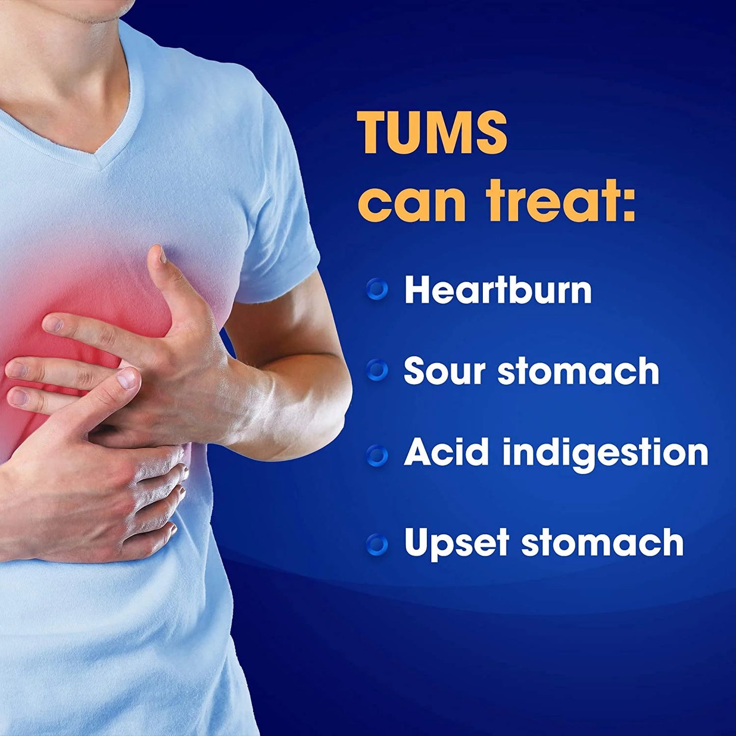 TUMS Antacid Peppermint Ultra Strength 1000 Chewable Antacid Tablets for Heartburn Relief, Peppermint 12 pack