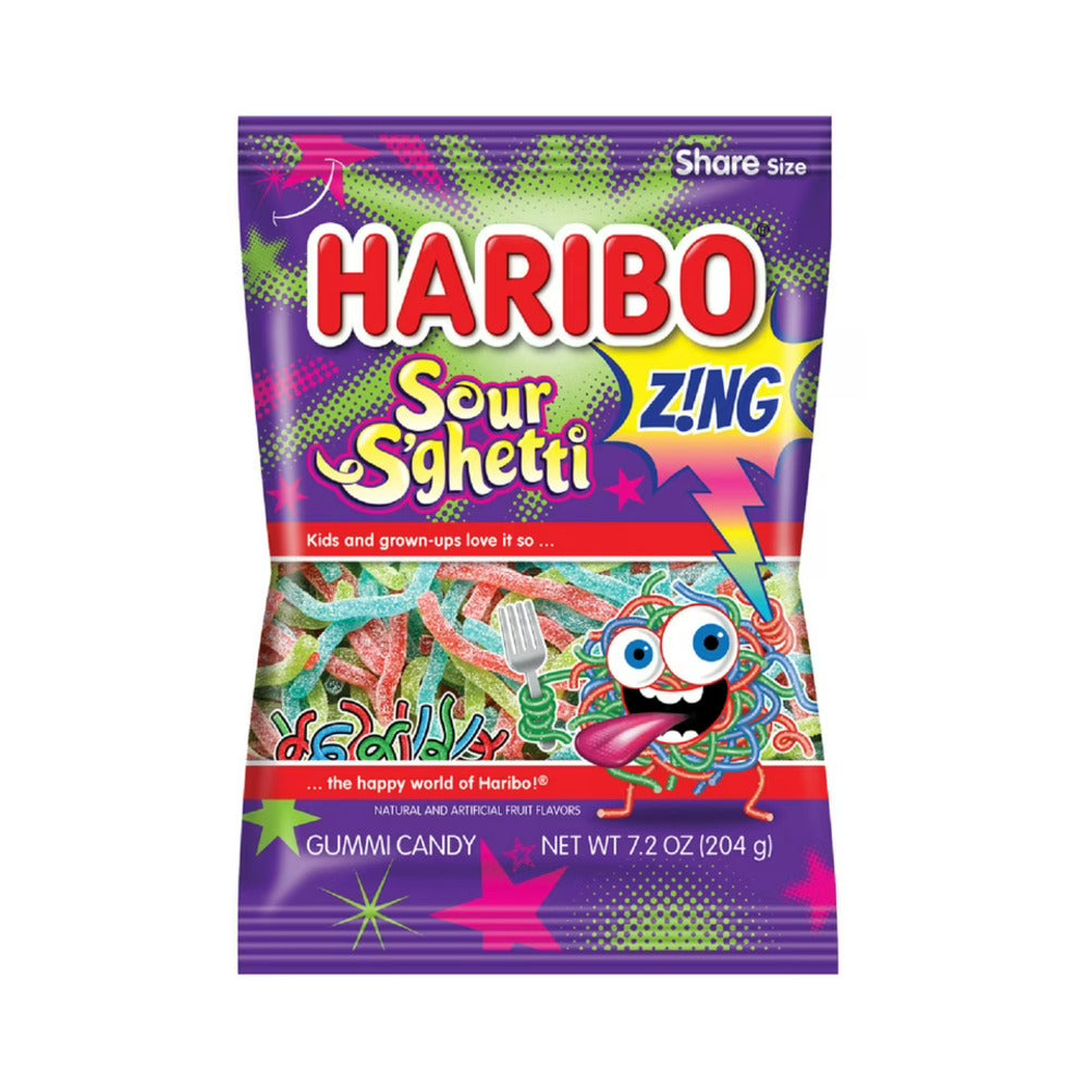 Haribo Sour S'ghetti 7.2oz (204g) Best Before 31/01/2025