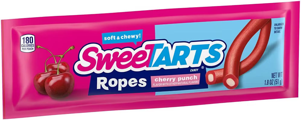 Sweetarts Ropes Cherry Punch 1.8oz (51g) Best Before 31/01/2025