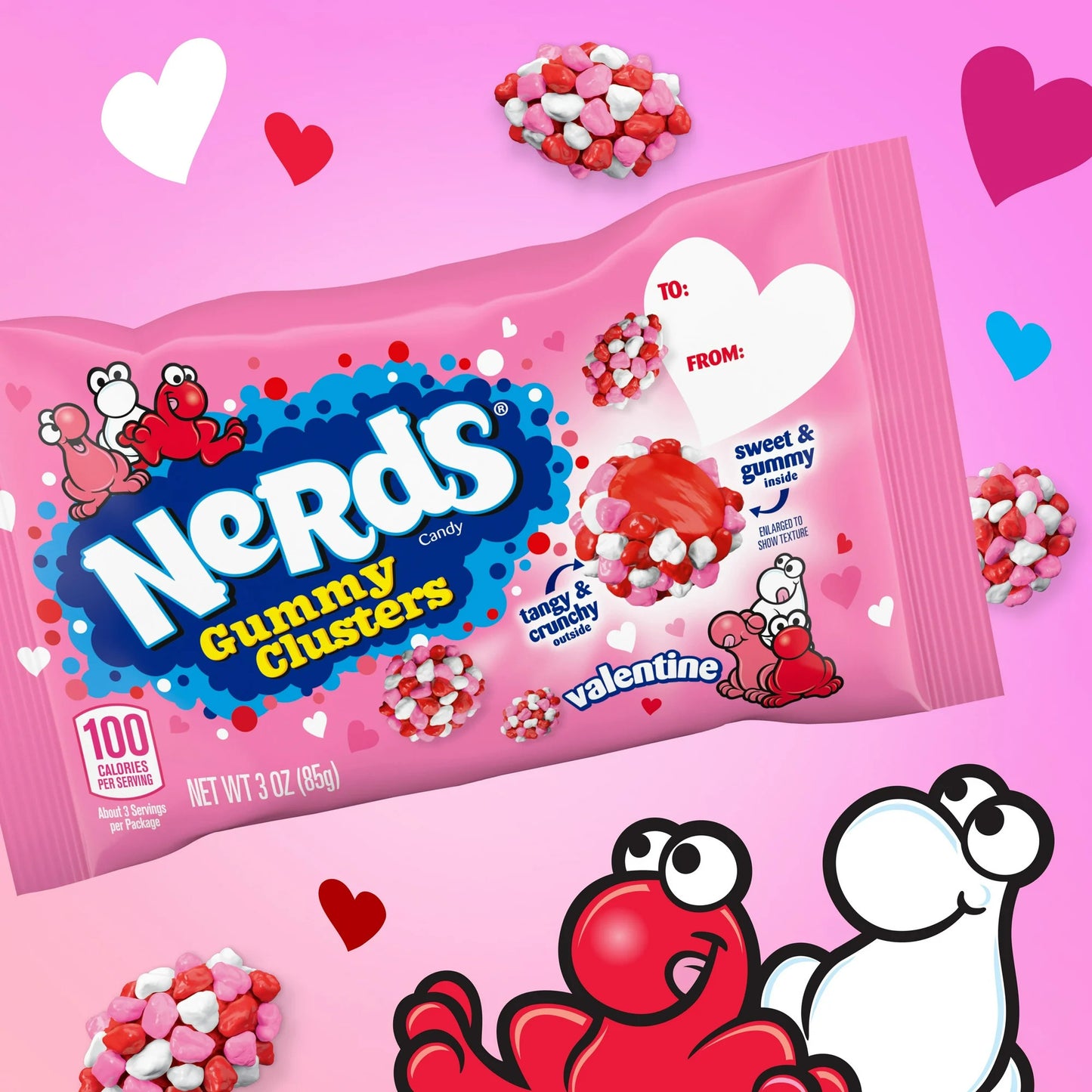 NEW! Nerds Gummy Clusters Valentine Limited Edition I 3oz (85g)