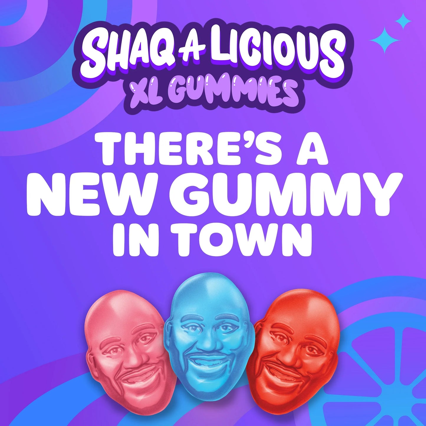 Shaq-a-licious Original Gummies Peg Bag 6.2oz (176g)
