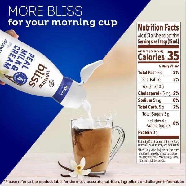 Coffee mate Natural Bliss Vanilla Creamer 32oz (946ml)