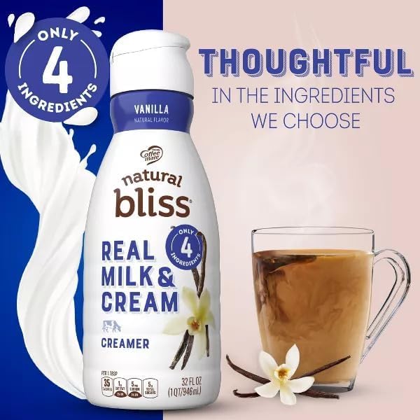 Coffee mate Natural Bliss Vanilla Creamer 32oz (946ml)