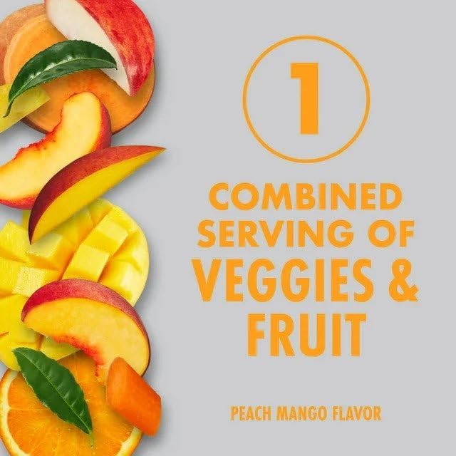 V8 Splash Sparkling & Energy Peach Mango Can 11.5oz (341ml)