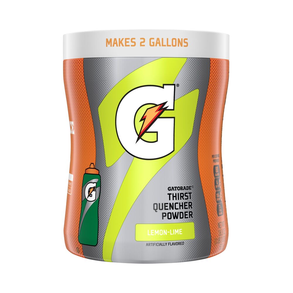 Gatorade Thirst Quencher Lemon Lime Drink Mix 18.3oz (521g)