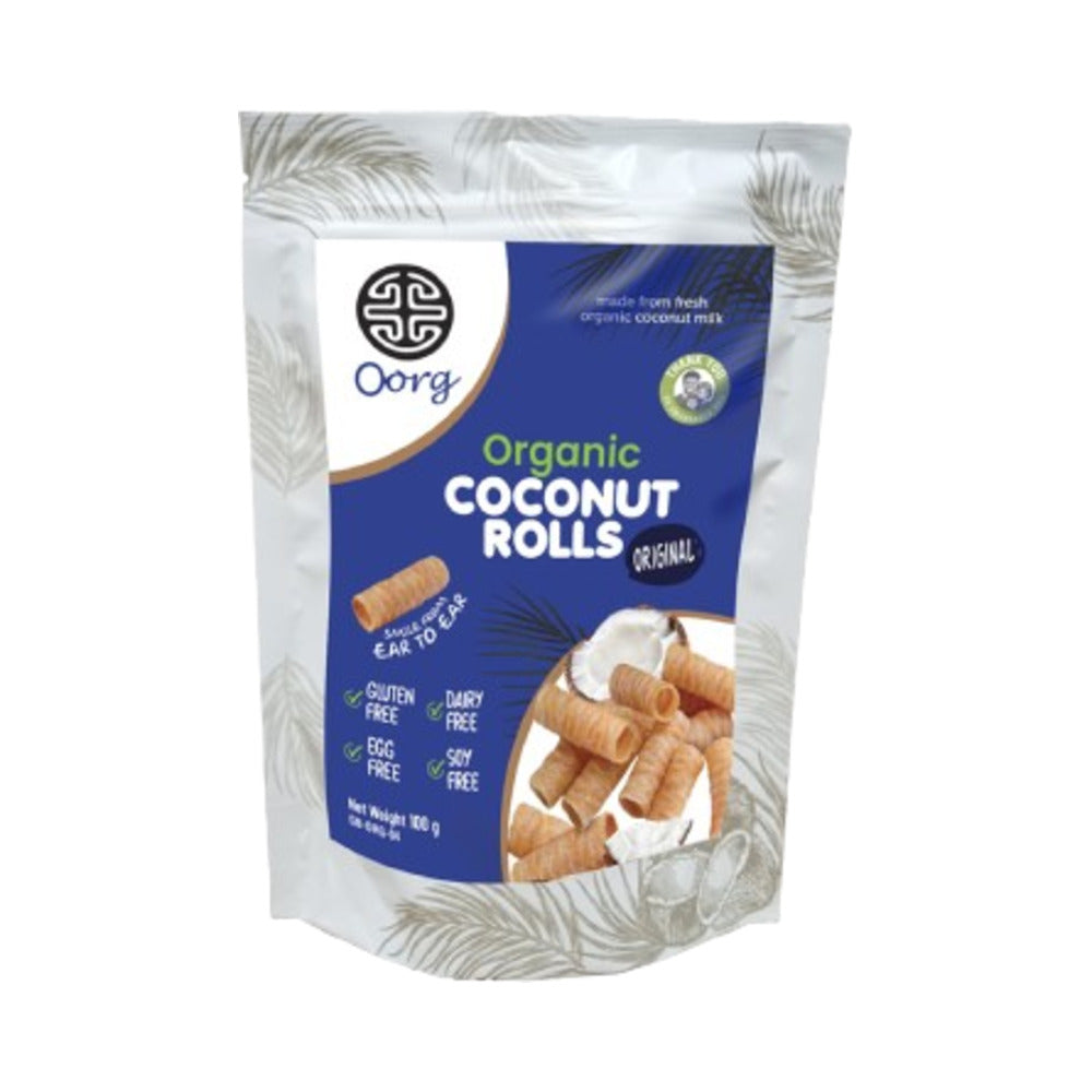 Oorg Coconut Rolls Original 100g