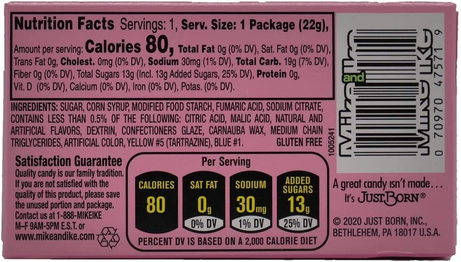 Mike & Ike Watermelon Priced 0.78oz (22g)