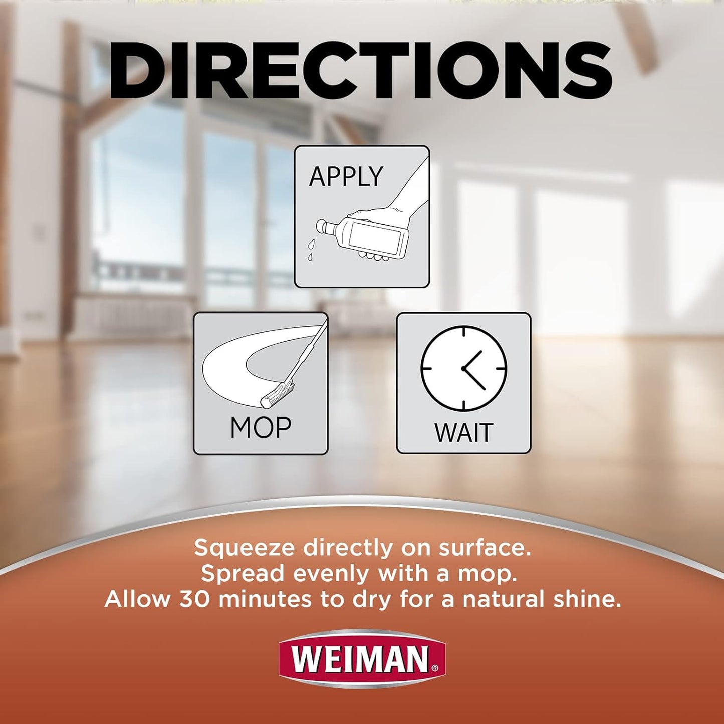 Weiman High Traffic Hardwood Polish & Restorer 32oz (946ml)