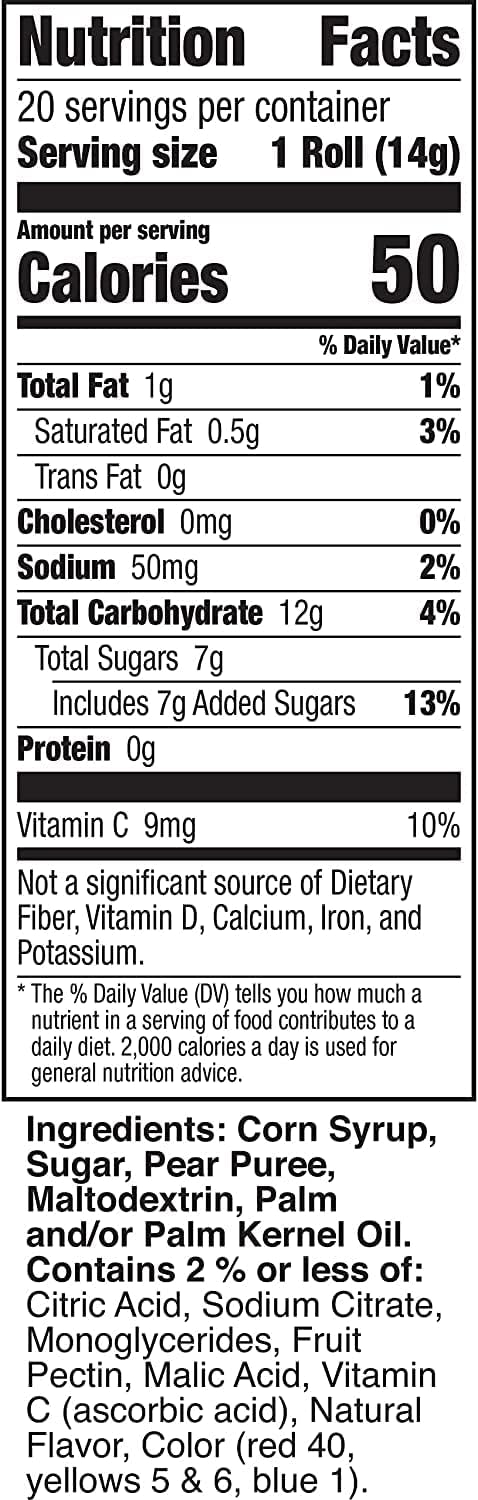 Betty Crocker Fruit Roll ups Jolly Rancher 5oz (141g)