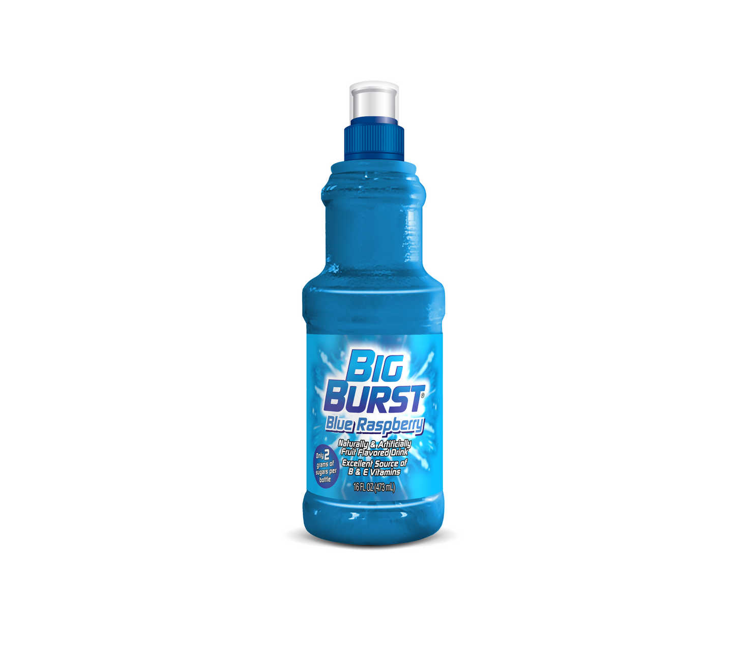 Big Burst Blue Raspberry Sports Cap 16oz (473ml) BEST BEFORE 17/01/2025