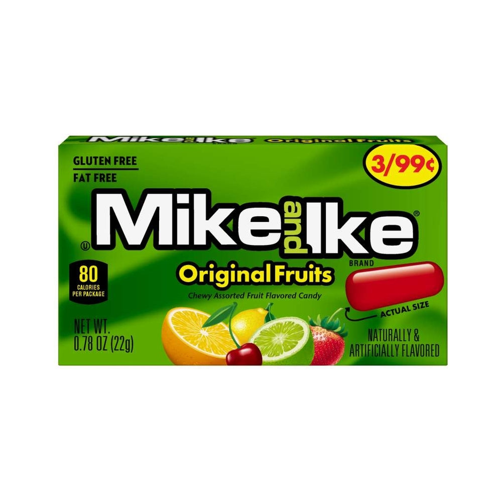 Mike & Ike Original Fruits Priced 0.78oz (22g)