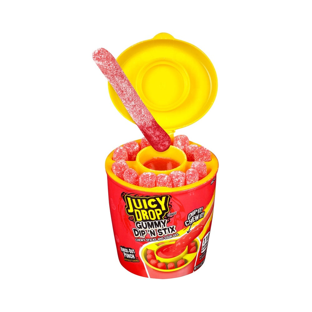 Topps Juice Drop Gummy Dip 'N Stick Knock Out Punch 3.4oz (96g)