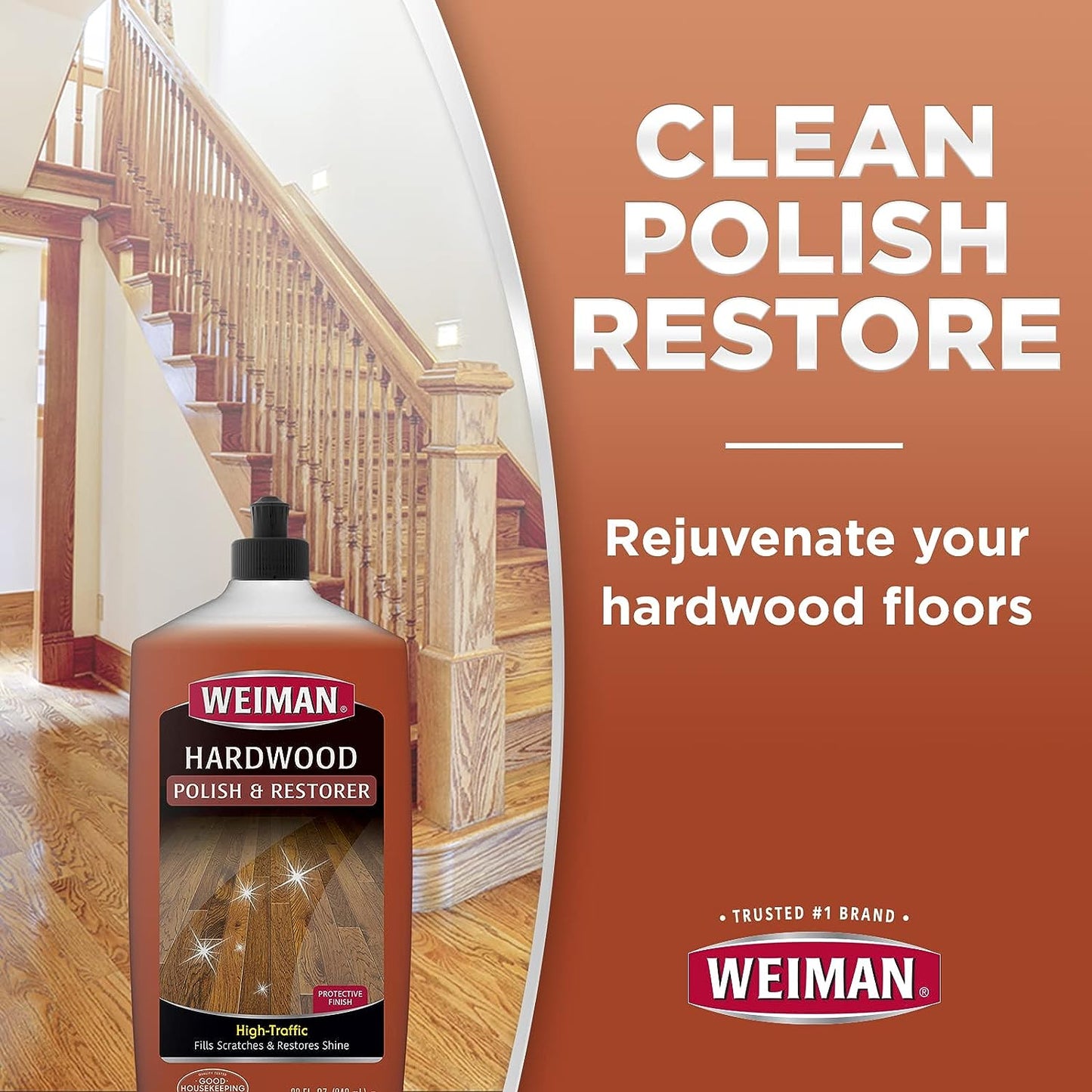 Weiman High Traffic Hardwood Polish & Restorer 32oz (946ml)