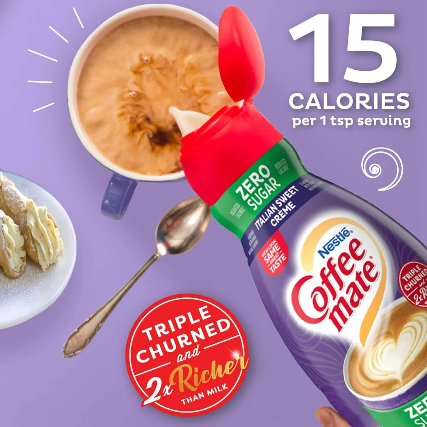 Coffee Mate Italian Sweet Sugar Free Creamer 32oz (946ml)