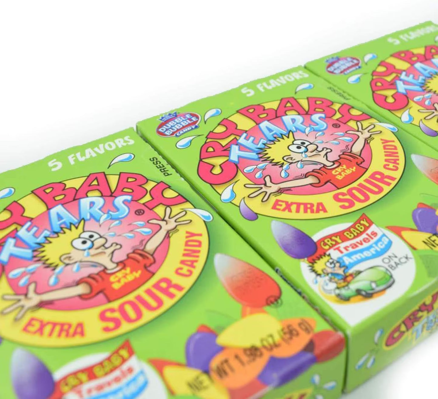 Cry Baby Tears Sour Candy 5 Flavor 1.98oz (56g)