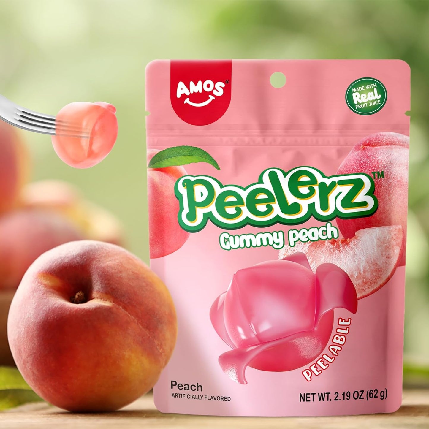 Amos Peelerz Peach 6oz (170g)