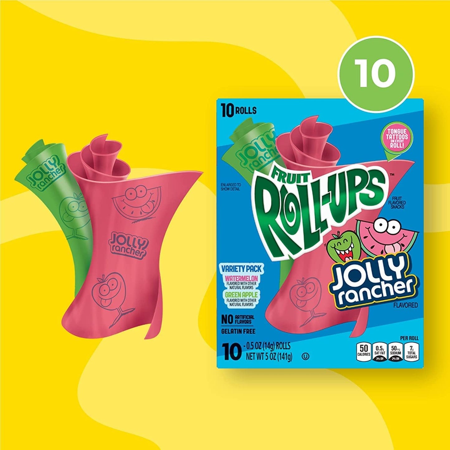 Betty Crocker Fruit Roll ups Jolly Rancher 5oz (141g)