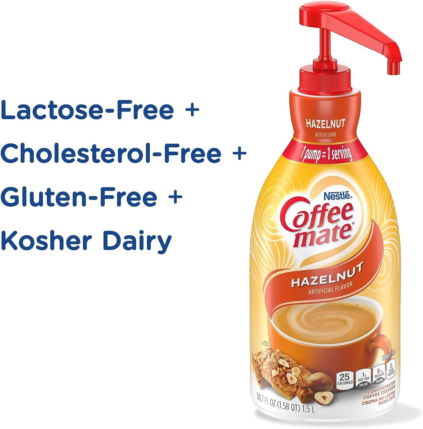 Nestle Coffee Mate Hazelnut 50.7oz (1.5L)