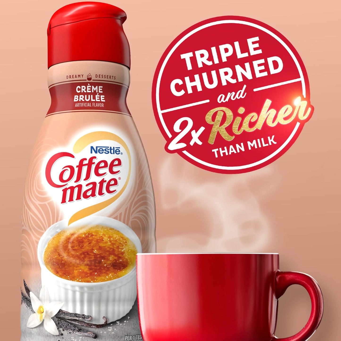 Coffee Mate Creme Brulee Creamer 32oz (946ml)