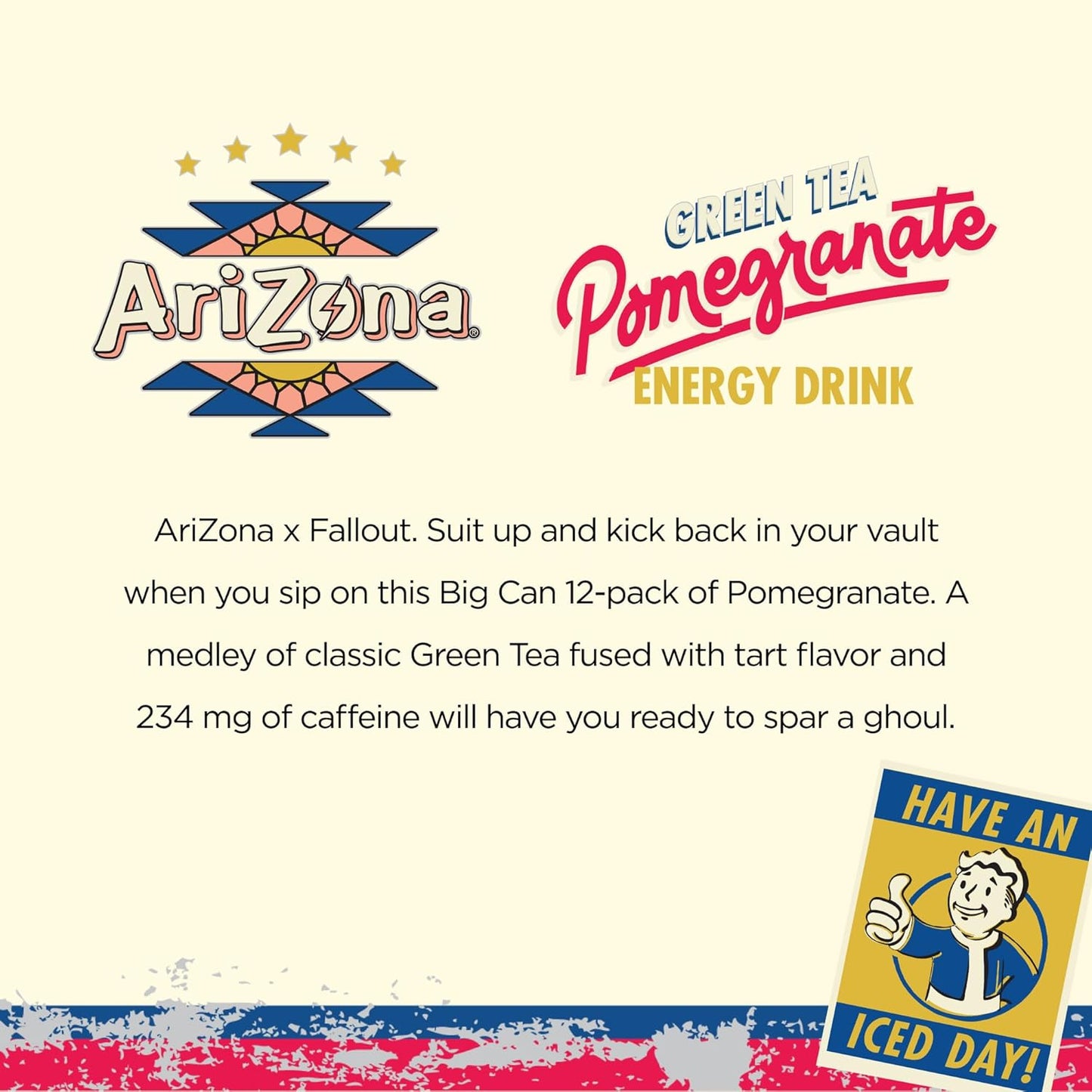 Arizona Fallout Energy Drink Pomegranate 22oz (650ml)