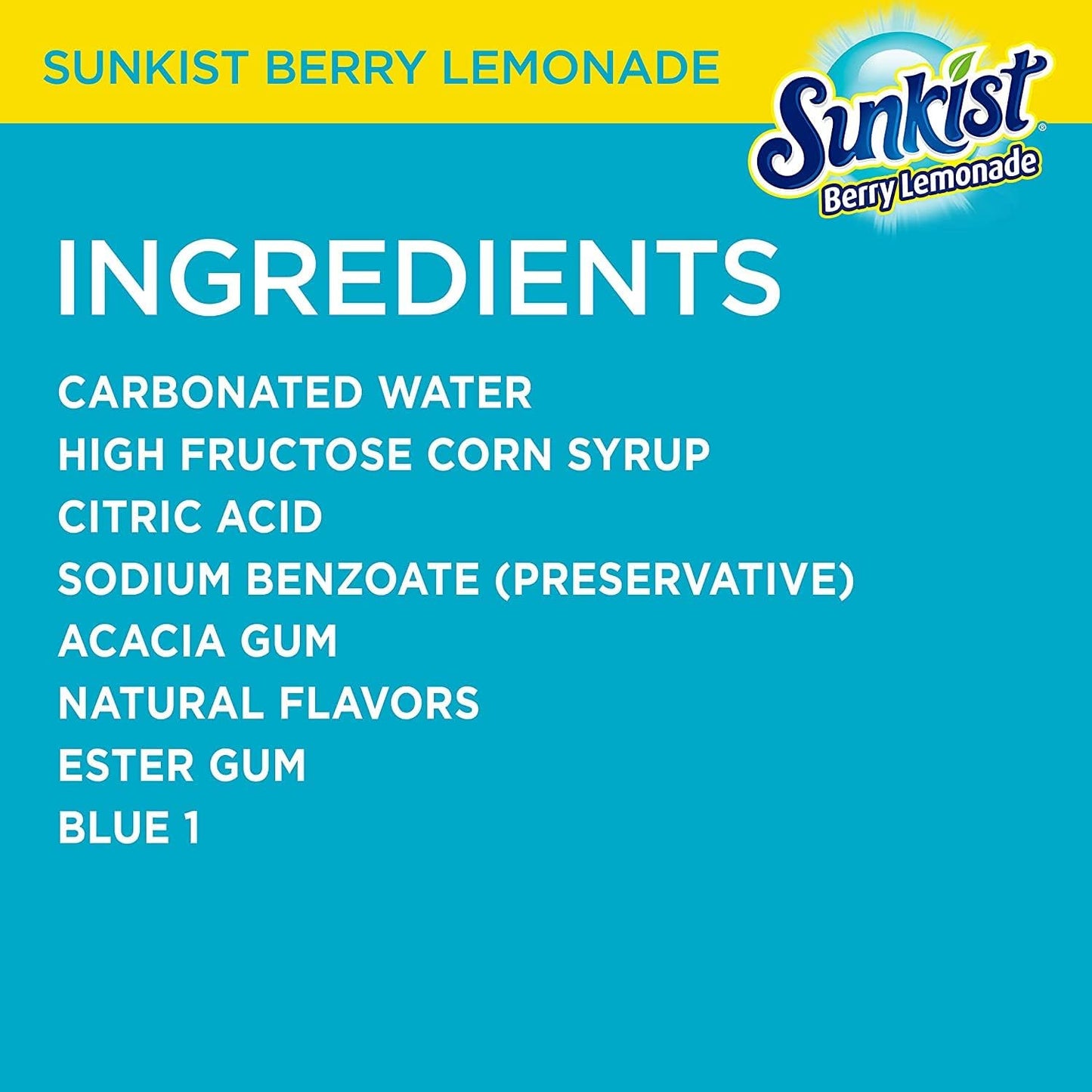 Sunkist Berry Lemonade 12oz