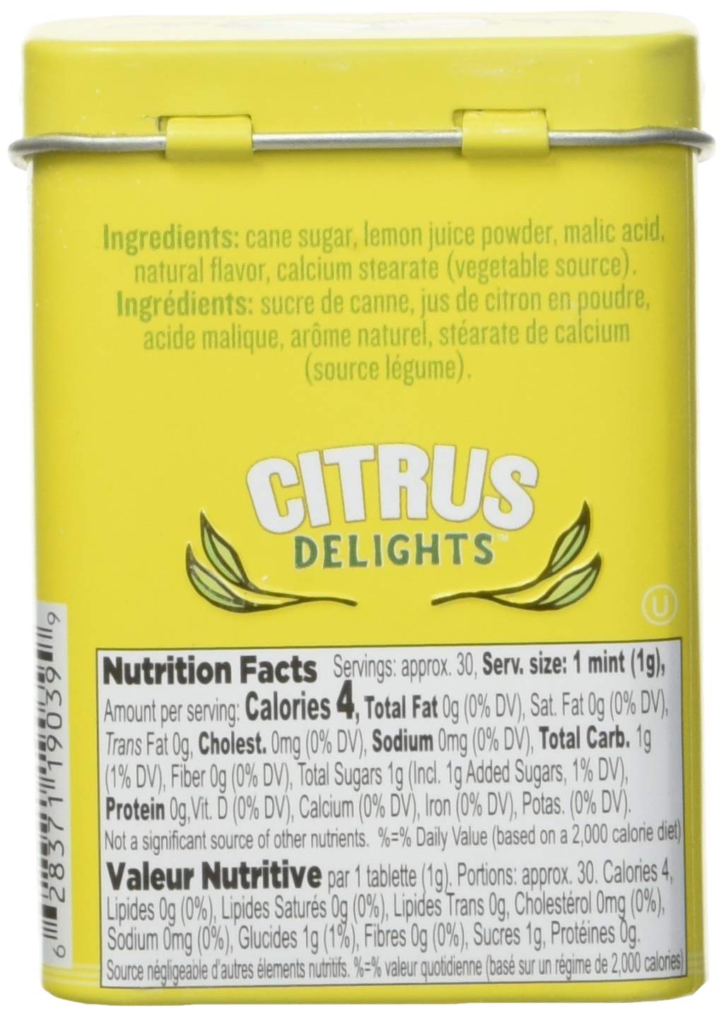 Citrus Delights Meyer Lemon Mints (1.07oz) 30g