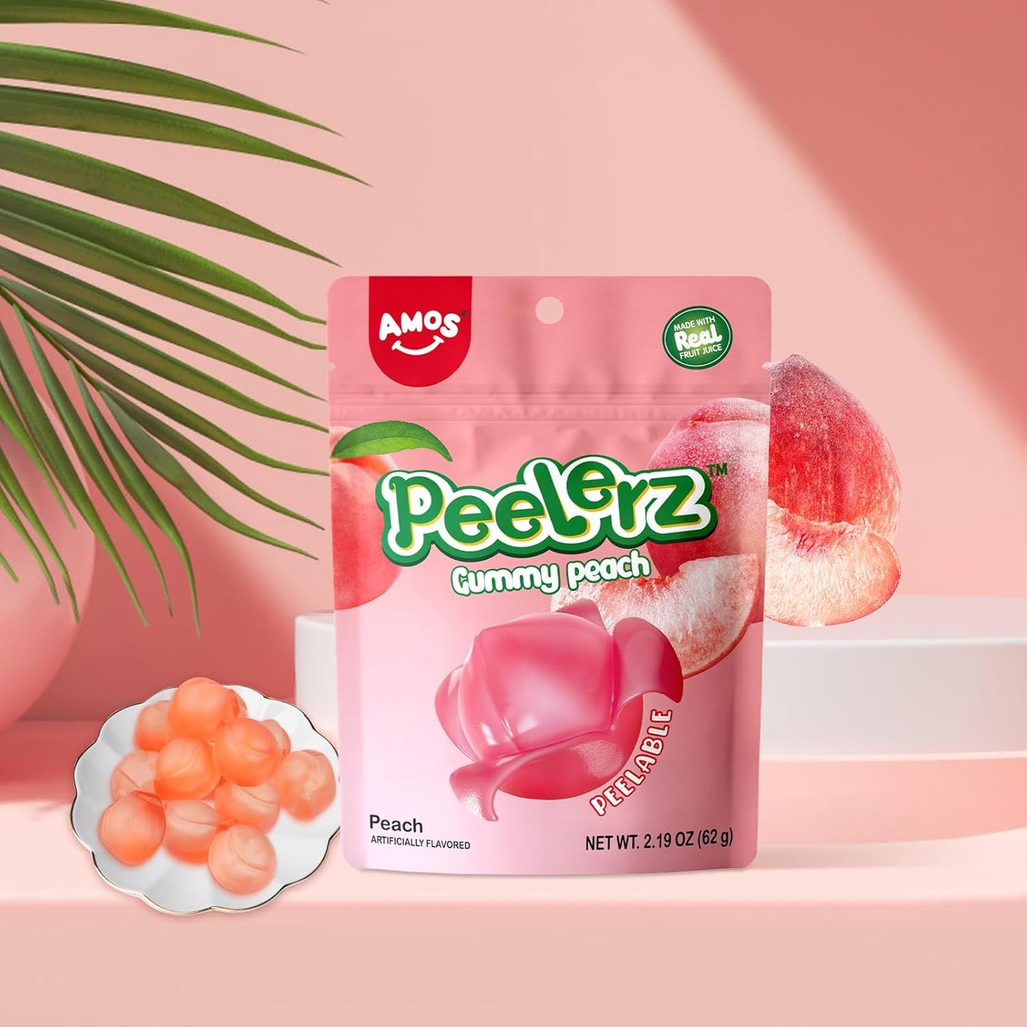 Amos Peelerz Peach 6oz (170g)