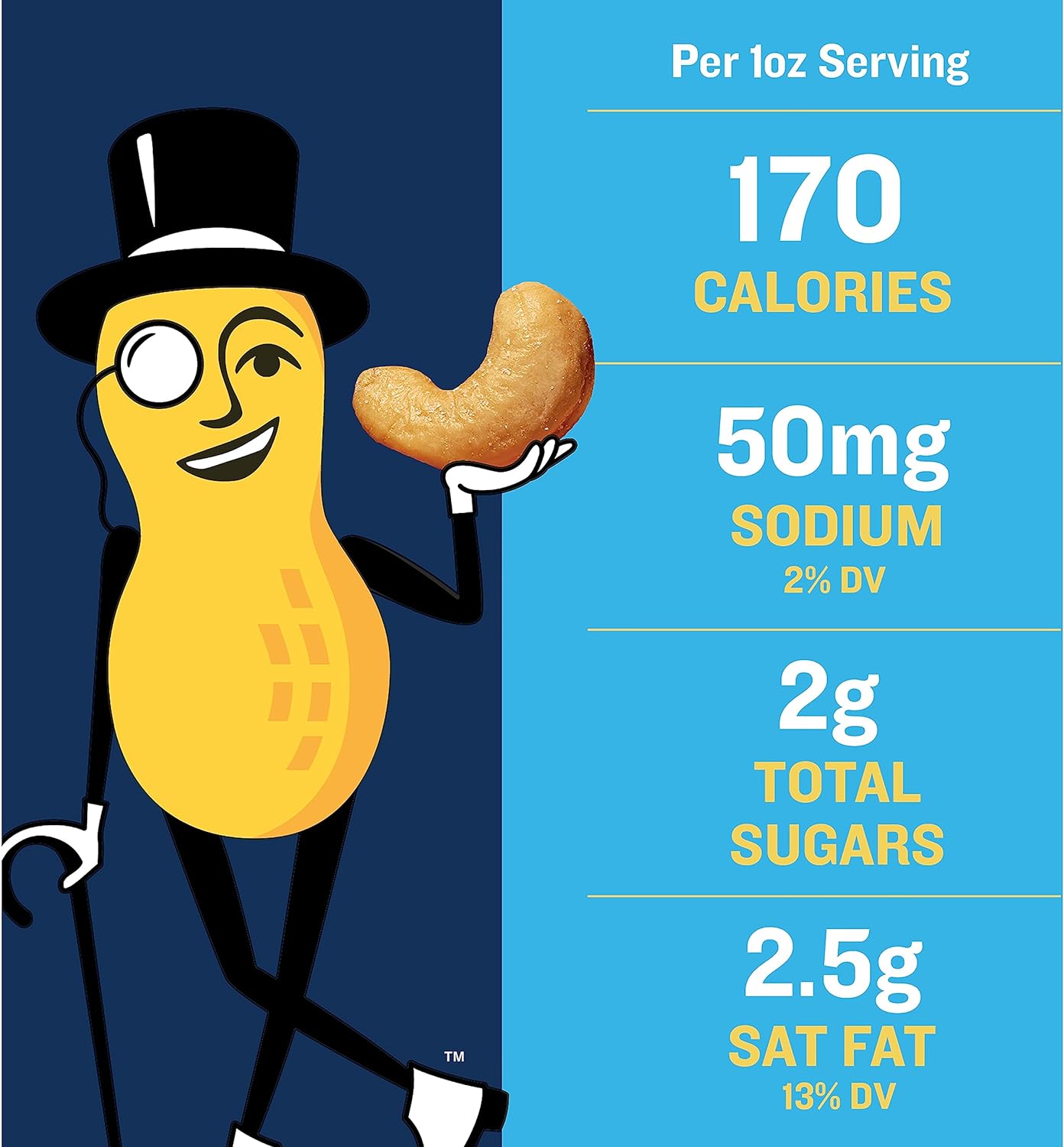 Planters Salted Cashews 3oz (85g)