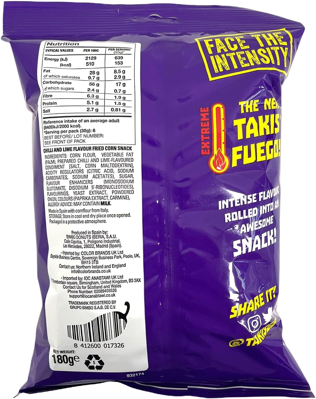 Takis Fuego 180g