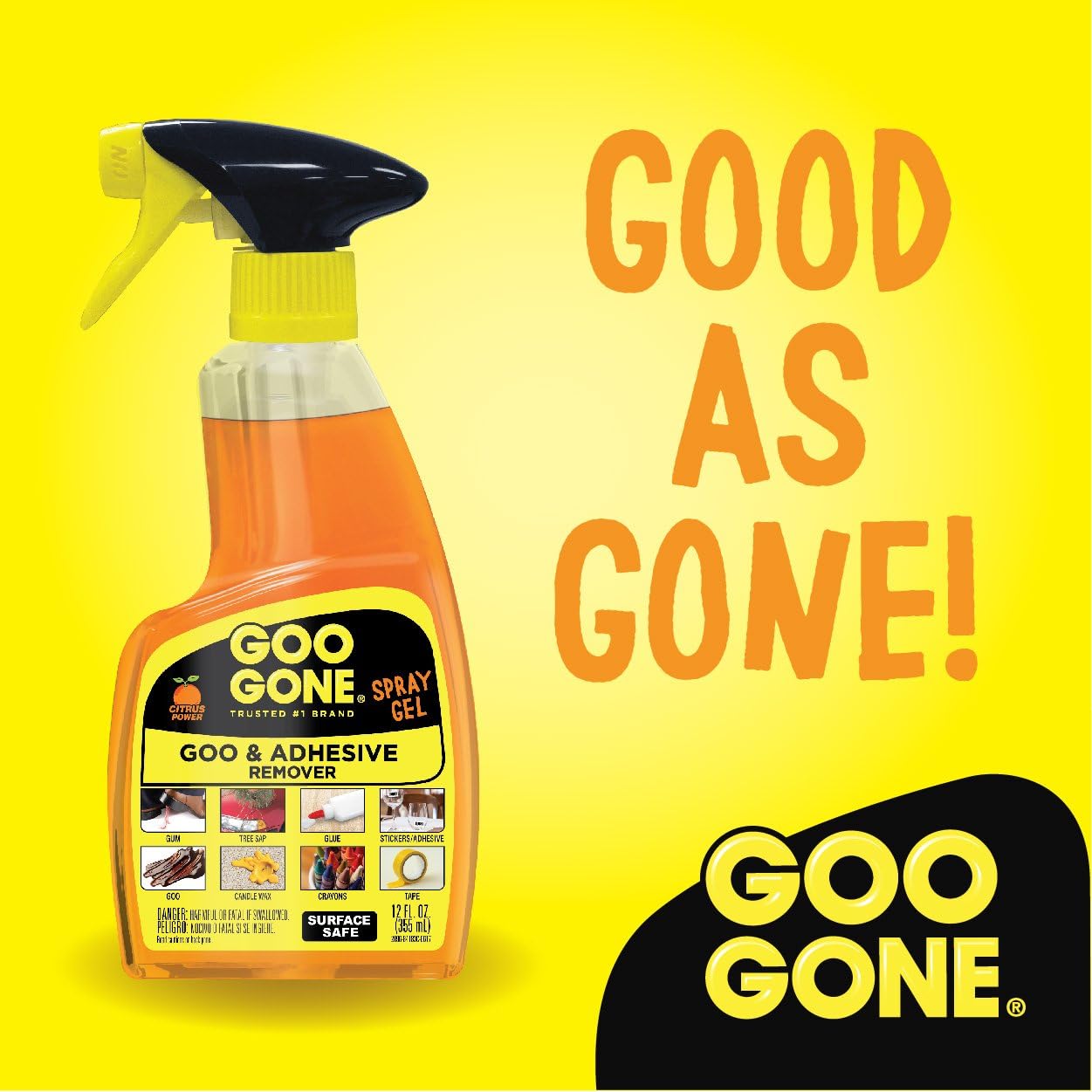 Goo Gone Spray Gel 12oz (355ml)