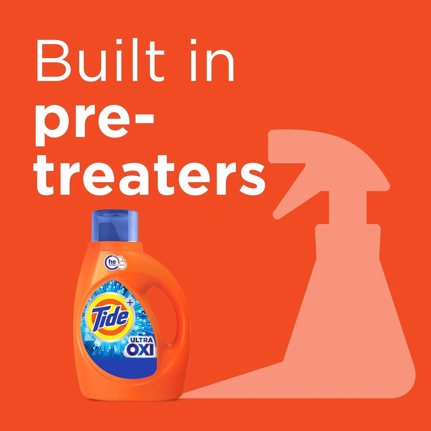 Tide Ultra Oxi Liquid Laundry Detergent, HE Compatible, 84oz (2.48L) 59 Loads