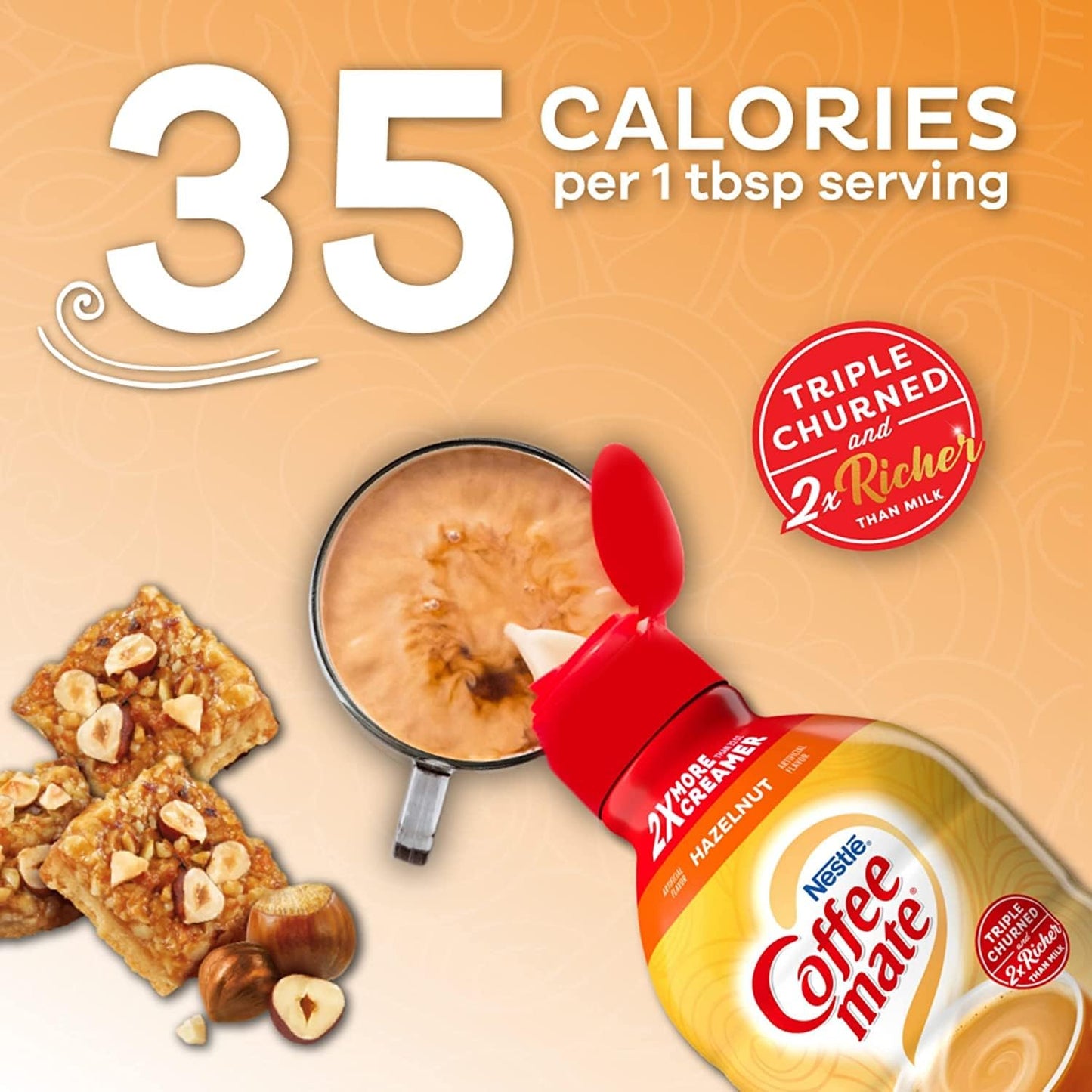 Coffee Mate Hazelnut Creamer 64oz (1.89L)