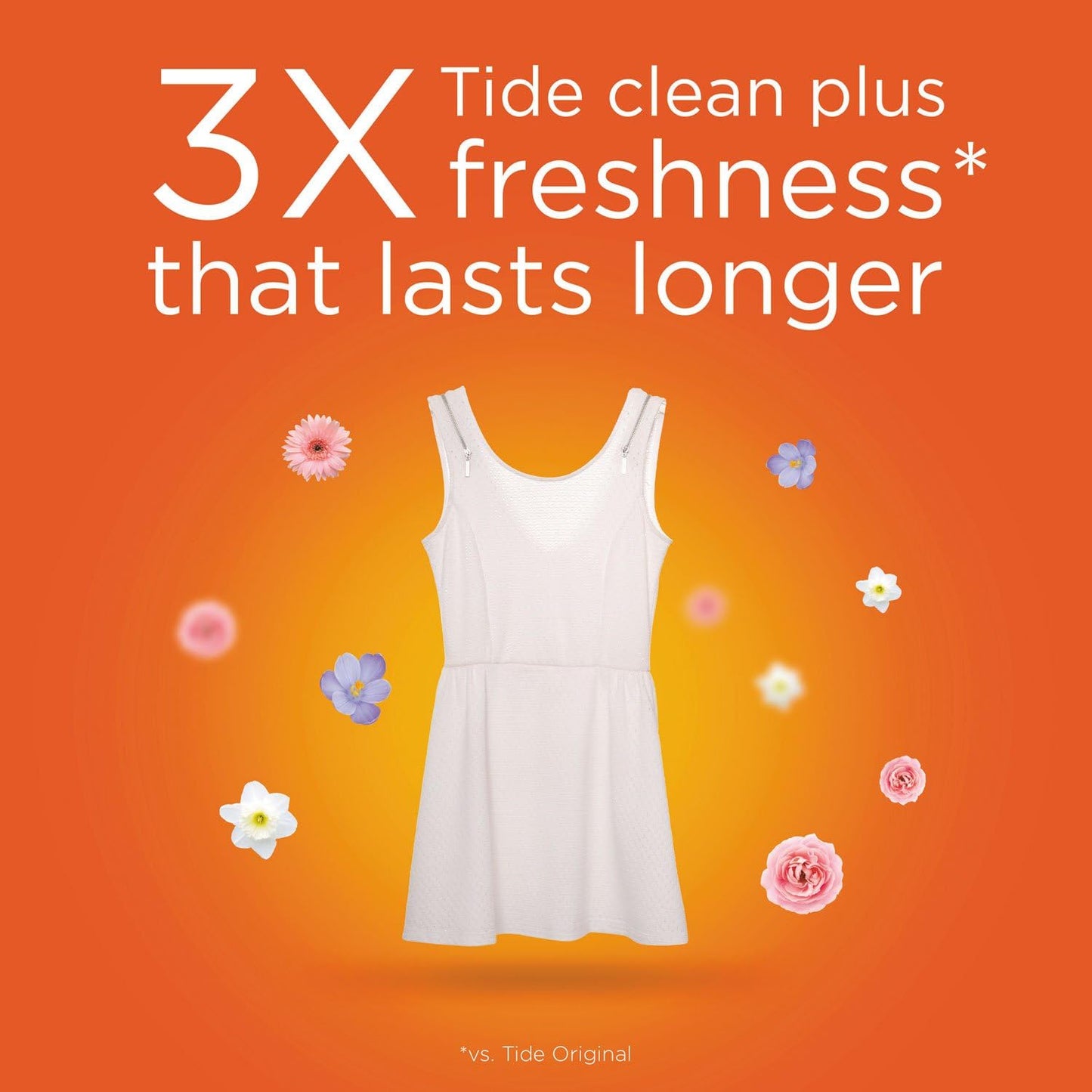 Tide plus Febreze Freshness Liquid Laundry Detergent, Spring & Renewal, 92Oz (2.72L)