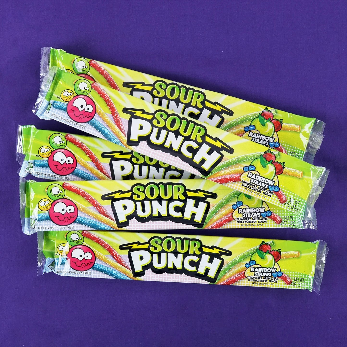 Sour Punch Straws Rainbow 2oz (57g)