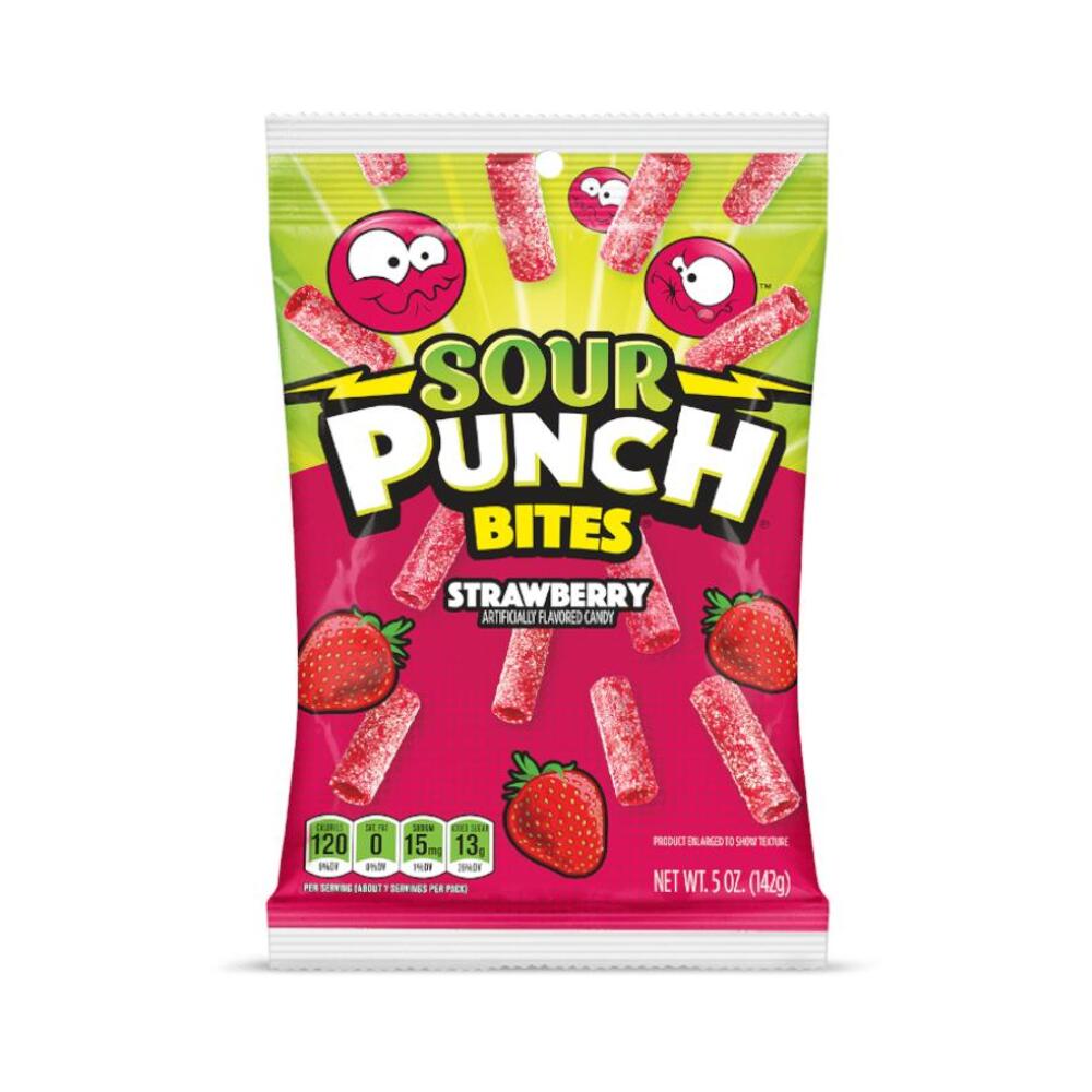 Sour Punch Bites Candy Straws 5oz (142g)