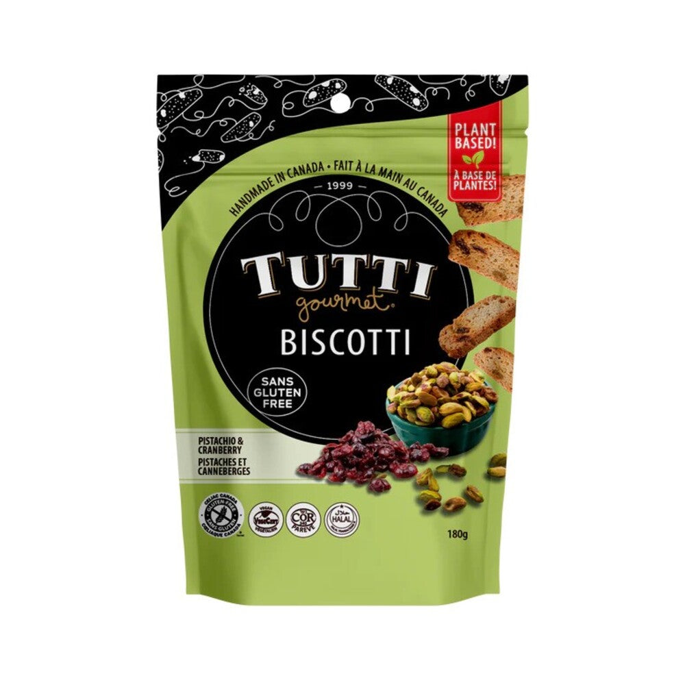Tutti Gluten Free Pistachio & Cranberry Biscotti I 180g I Imagine a table where everyone is invited