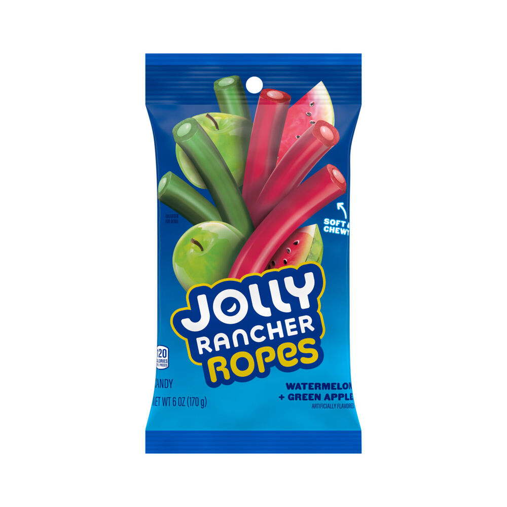 Jolly Rancher Ropes Watermelon & Green Apple 6oz (170g)
