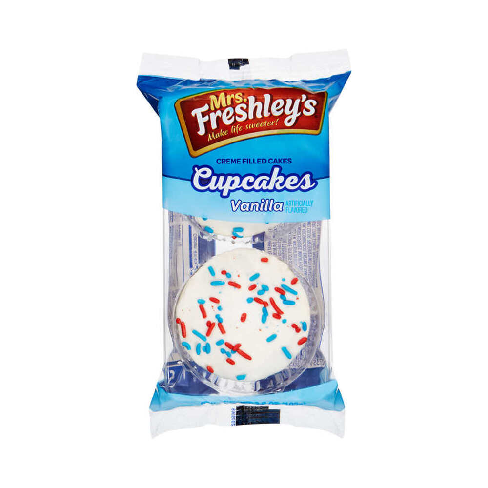 Mrs. Freshley's Vanilla Cupcake With Sprinkles 3.6oz
