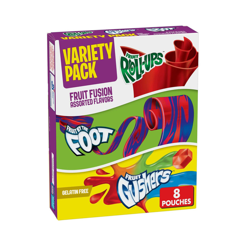 Betty Crocker Fruit Snacks Varity Pack 8's 5.1oz (144g)