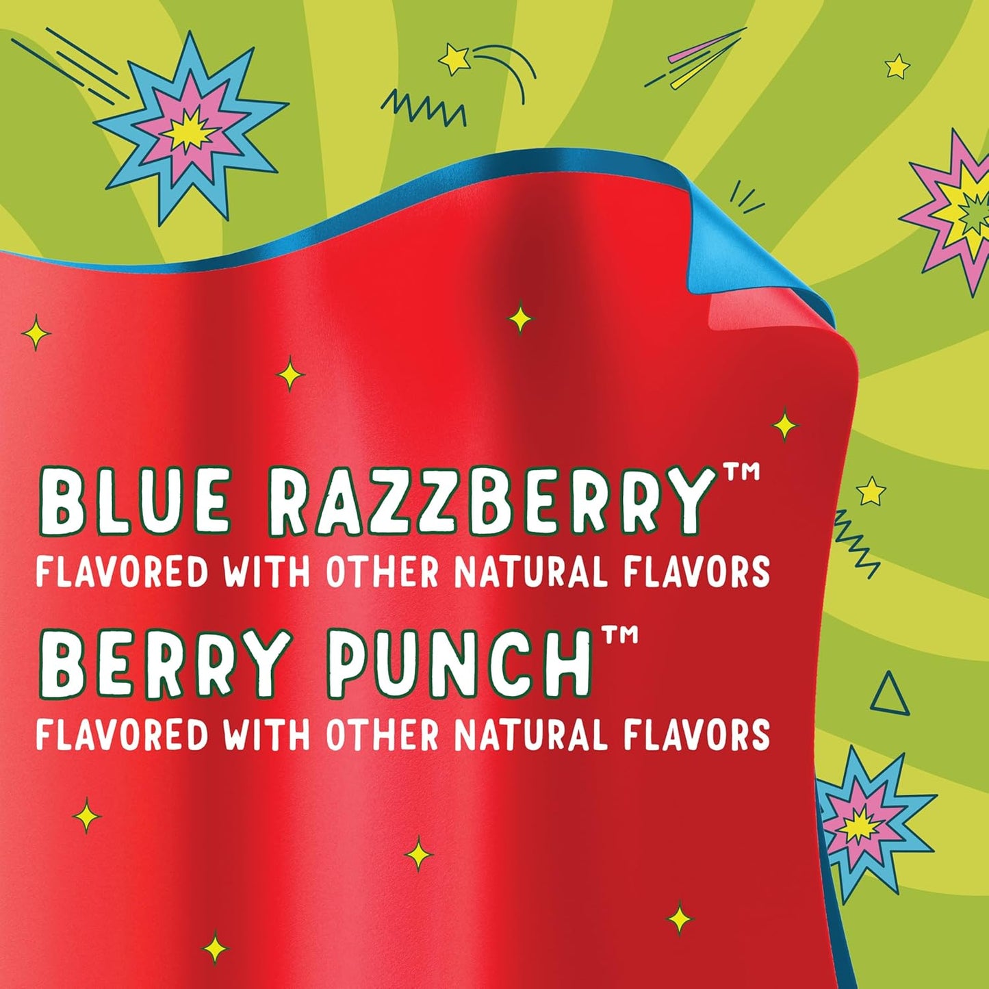Fruit Roll Ups Sour Variety Pack Blue Razzberry & Berry Punch 10s 5oz (141g)