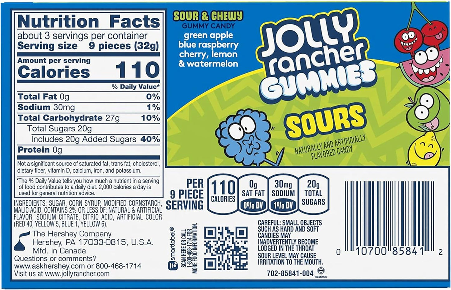 Jolly Rancher Sour Gummies Theater Box 3.5oz (99g)