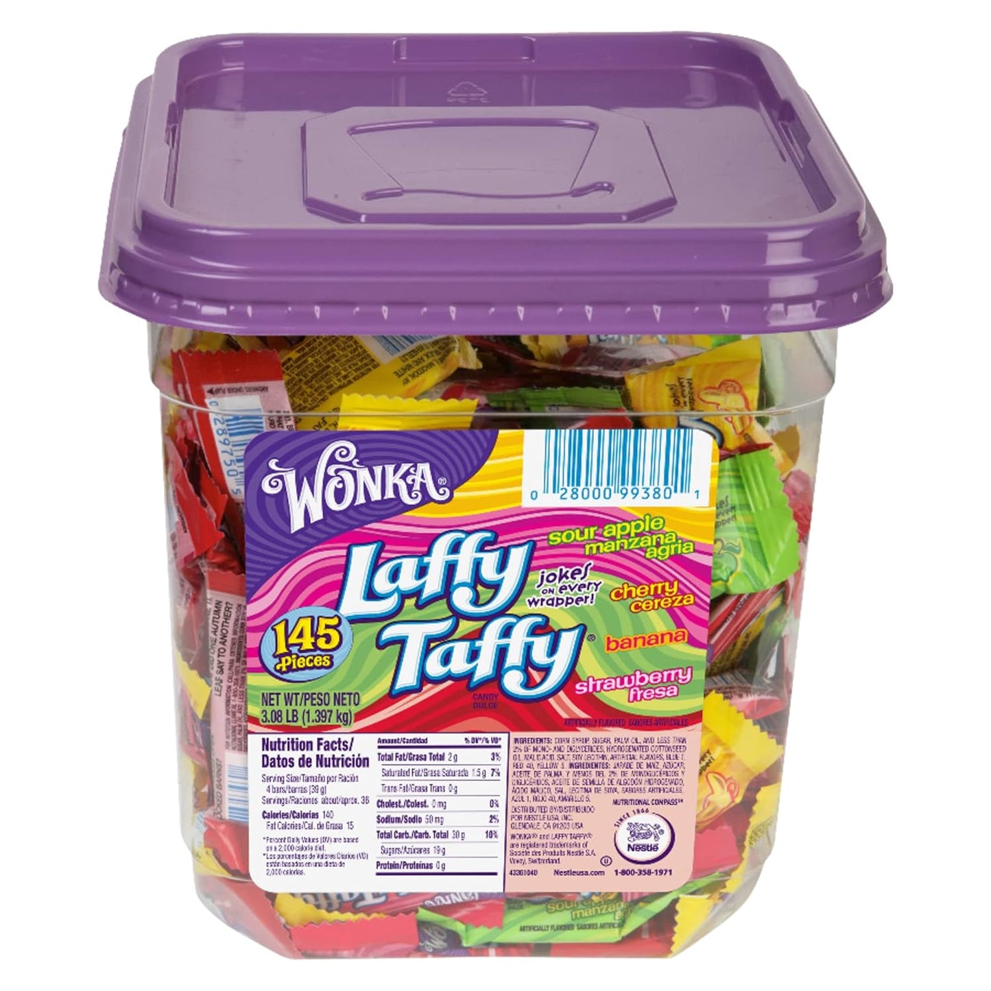 Laffy Taffy Variety Pack Tub 3.08lb (1.39kg)